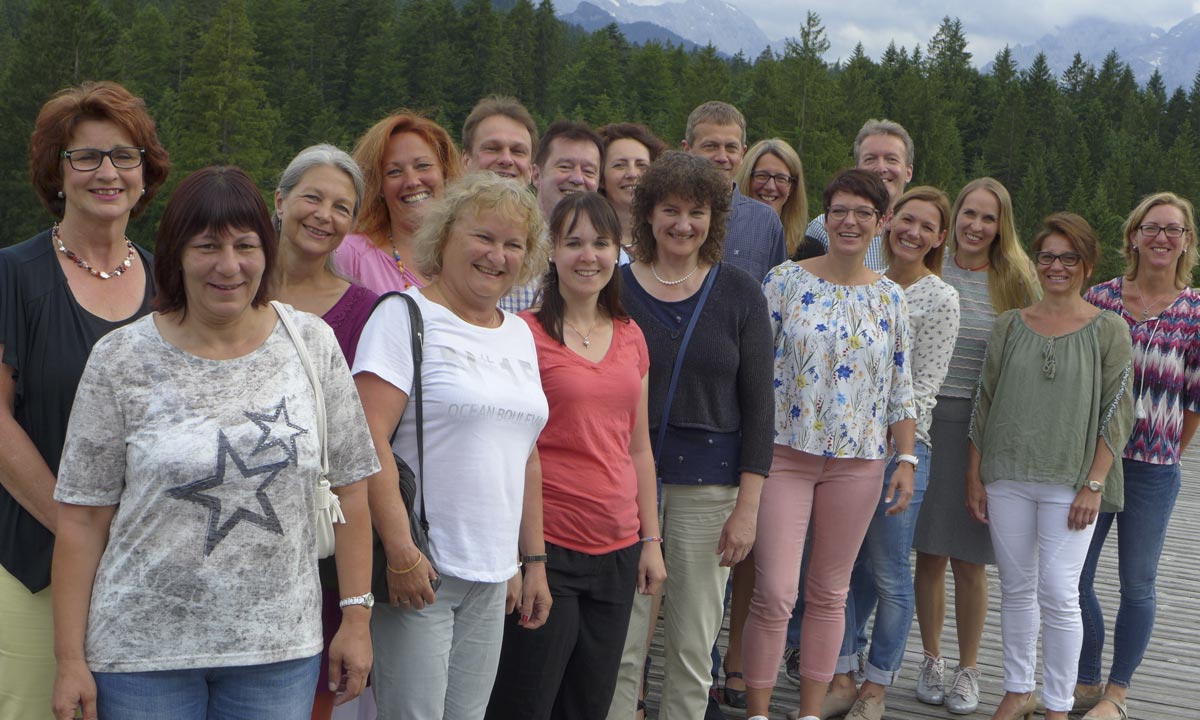 Foto: Bei der Fortbildung 2017 im Hotel Kranzbach, Elmauer Tal