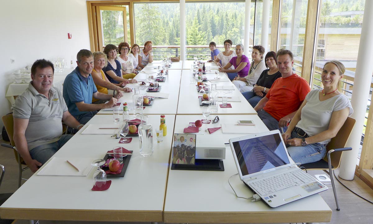 Foto: Schulung im Hotel Kranzbach, Elmauer Tal